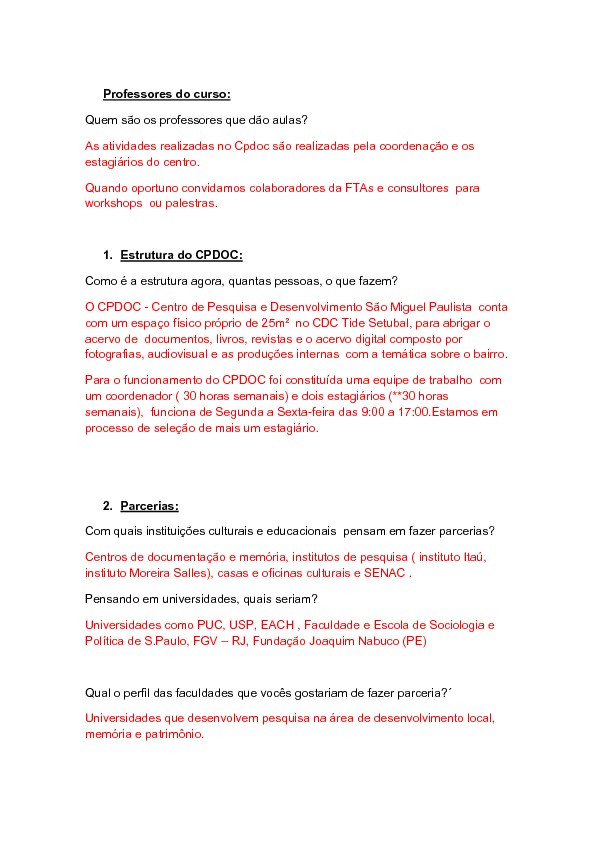 Questionário