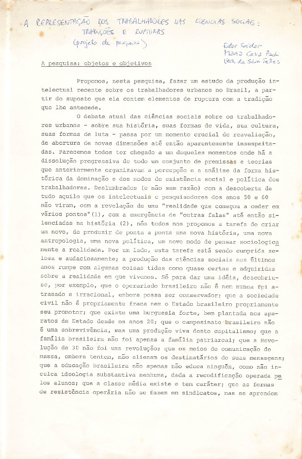 Projeto de pesquisa