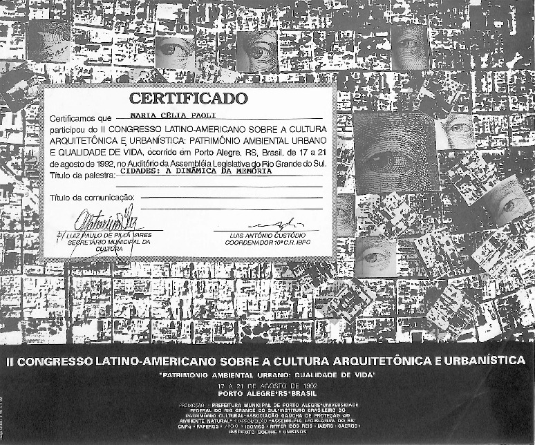 Certificado de participação