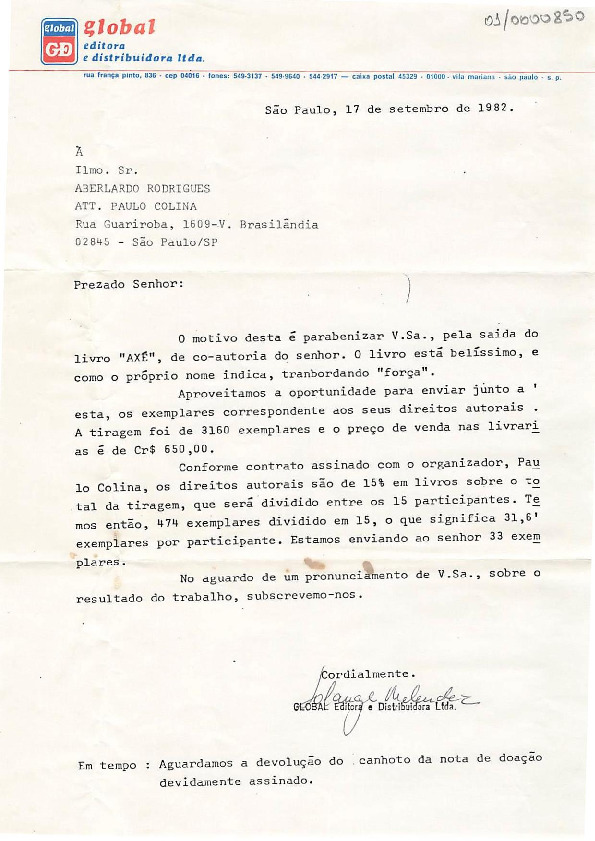 Carta de elogio