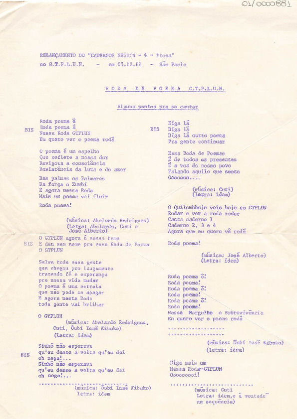 Texto de intervenção cultural
