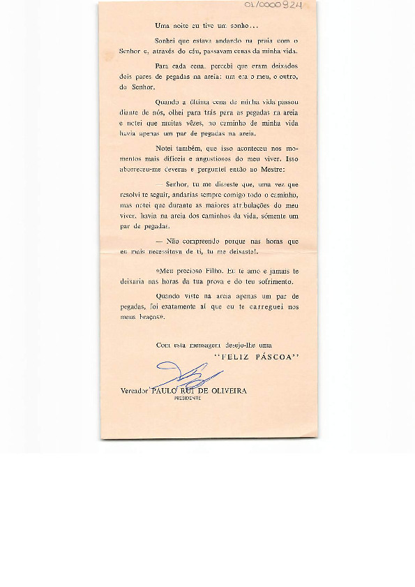 Voto de boas festas
