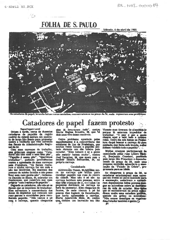 Caderno de notícias