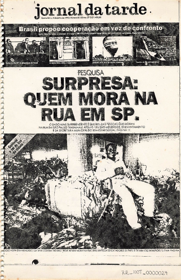 Caderno de notícias