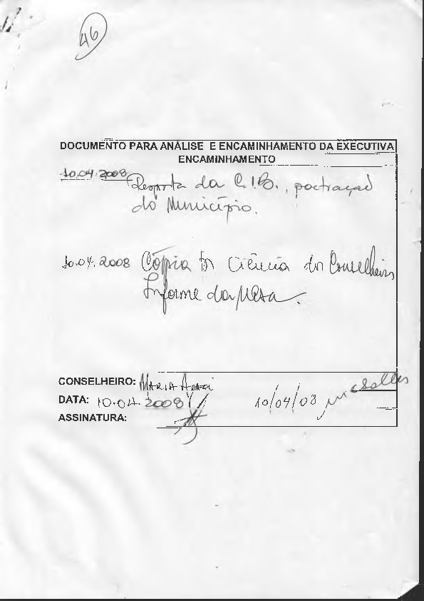 Ofício de esclarecimento
