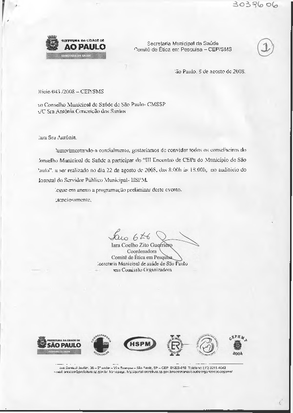 Ofício de encaminhamento