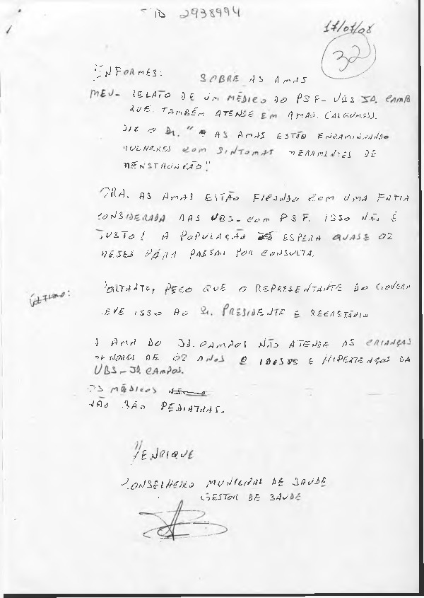 Carta de encaminhamento
