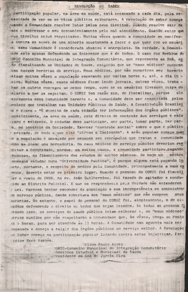 Carta aberta