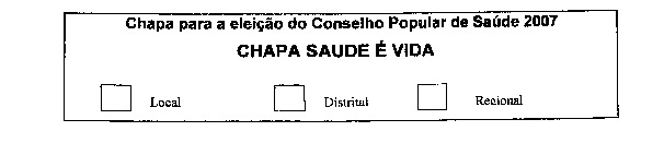 Cédula de votação
