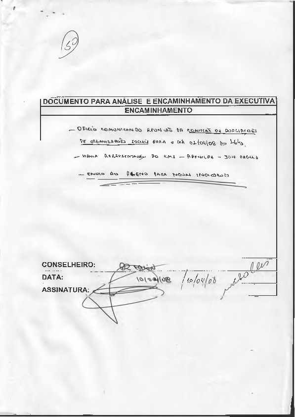 Ofício de pedido de providências