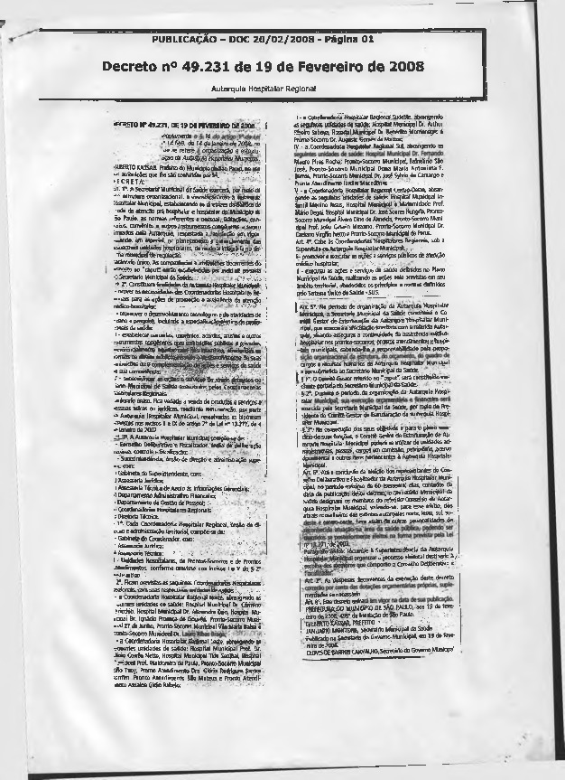 Decreto regulamentar